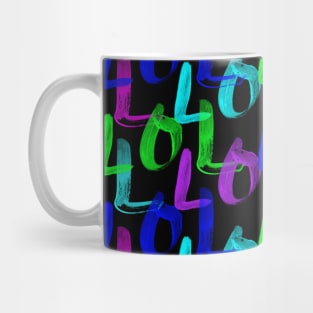 Watercolor splatter pattern, brush strokes Mug